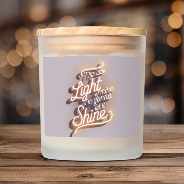 Inspire With This Little Light of Mine Frosted Glass Scented Candle