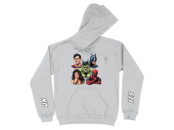 Comic Book Heroes Communication Hoodie, Emotional Support, Autism Aware - Image 11