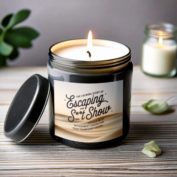 Calming Scent Scented Candle, Escape the Stress, Bittersweet Cheer Aromatherapy, Relaxation Candle, Stress Relief Candle - Image 6