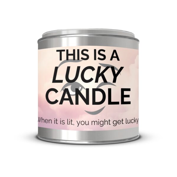 This Is A Lucky Candle, Cheeky Gift, Paint Can Scented Candles, 2 Sizes - Image 2