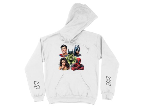 Comic Book Heroes Communication Hoodie, Emotional Support, Autism Aware - Image 12