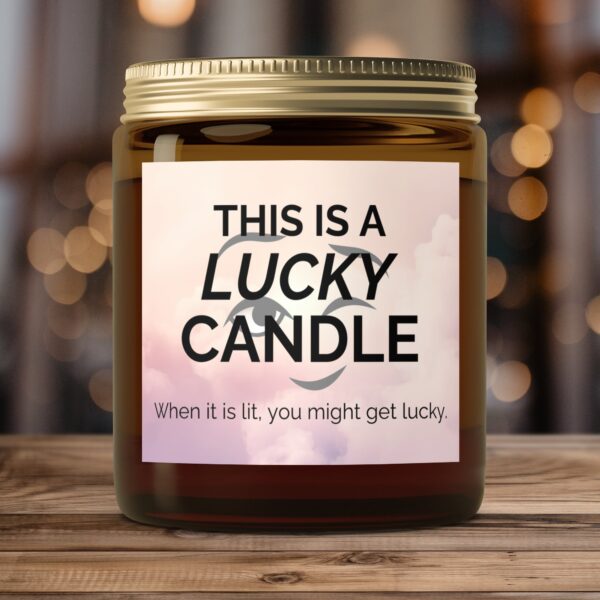 Lucky Candle Enhances Ambiance, Amber Jar Scented Candles, 2 Sizes - Image 4