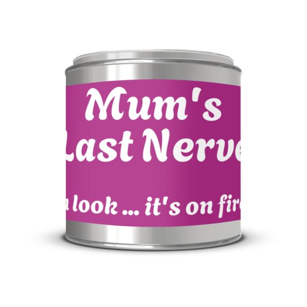 Mum's Last Nerve oh look it's on fire, Paint Can Scented Candles, 2 Sizes - Image 2