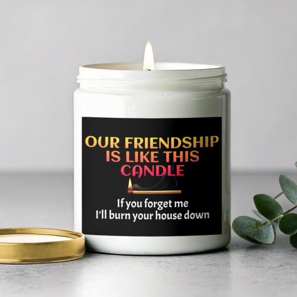 Funny Scented Candle, Unique Friendship Gift, Quirky Candle for Friends - Image 2