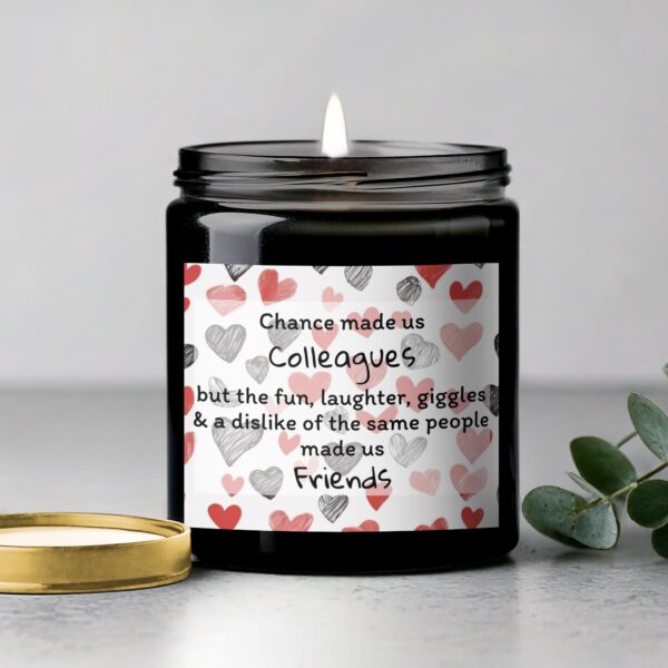 Scented Candle Gift, Friendship Quotes Candle, Funny Candle Gift for Colleagues Best Friends - Image 5