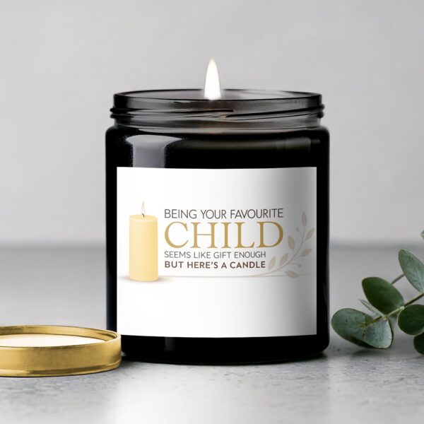 Being Your Favorite Child Candle, Funny Gift Candle, Scented Candle Gift, Unique Candle for Parents - Image 5
