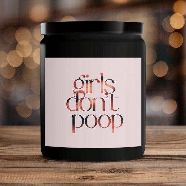 Girls Don't Poop Scented Candle, Funny Home Decor, Cute Candles for Gifts, Quirky Candle for Bathroom - Image 4