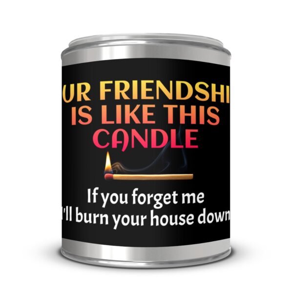 Our Friendship Is Like This Candle Funny, Paint Can Scented Candles, 2 Sizes - Image 4