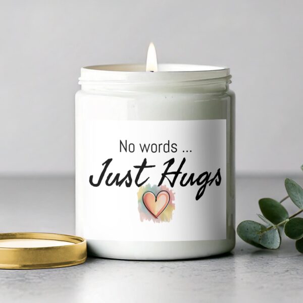 No Words Just Hugs Candle, Heartwarming Gift Candle, Comforting Aromatherapy Candle - Image 2