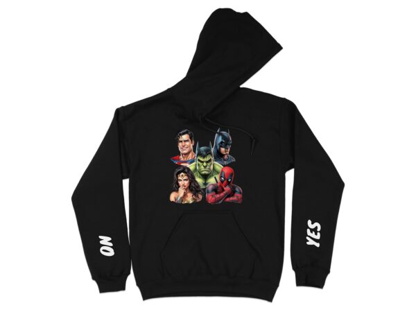 Comic Book Heroes Communication Hoodie, Emotional Support, Autism Aware - Image 4