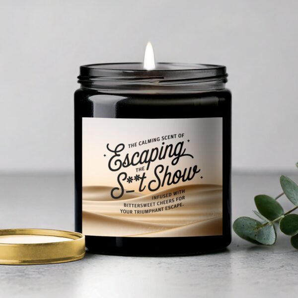 Calming Scent Scented Candle, Escape the Stress, Bittersweet Cheer Aromatherapy, Relaxation Candle, Stress Relief Candle - Image 5