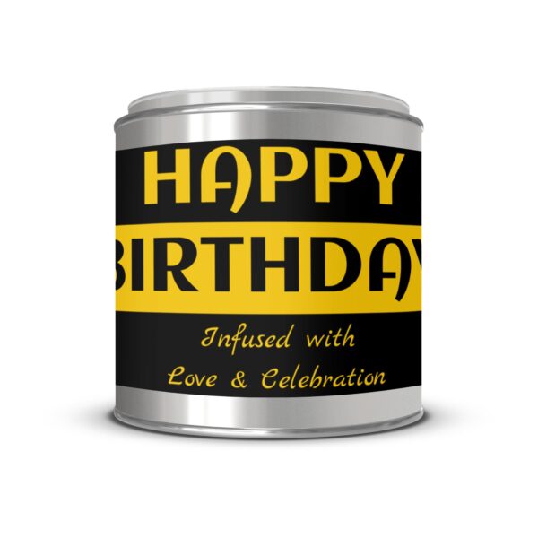 Happy Birthday Infused with Love and Celebration, Birthday Gift, Paint Can Scented Candles, 2 Sizes - Image 2