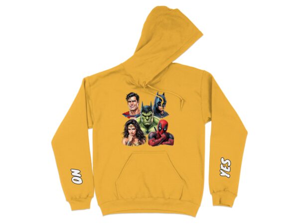 Comic Book Heroes Communication Hoodie, Emotional Support, Autism Aware - Image 9