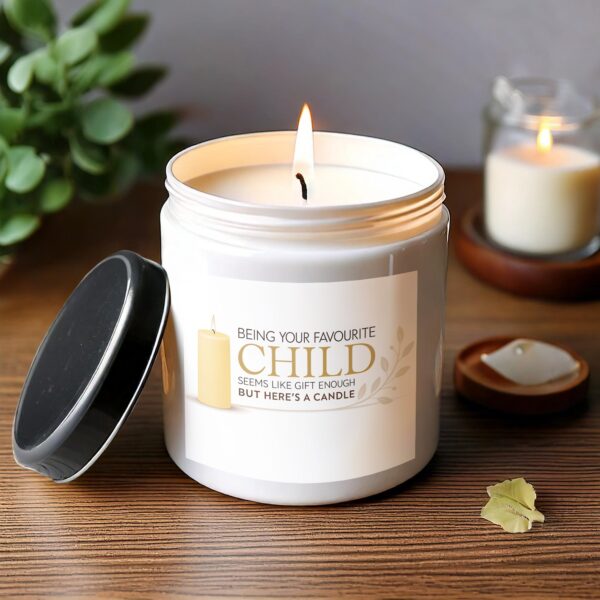Being Your Favorite Child Candle, Funny Gift Candle, Scented Candle Gift, Unique Candle for Parents - Image 3