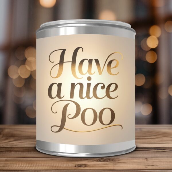Have a nice poo, Funny Gift, Paint Can Scented Candles, 2 Sizes - Image 3