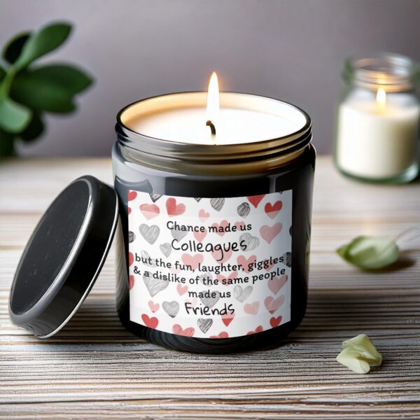 Scented Candle Gift, Friendship Quotes Candle, Funny Candle Gift for Colleagues Best Friends - Image 6