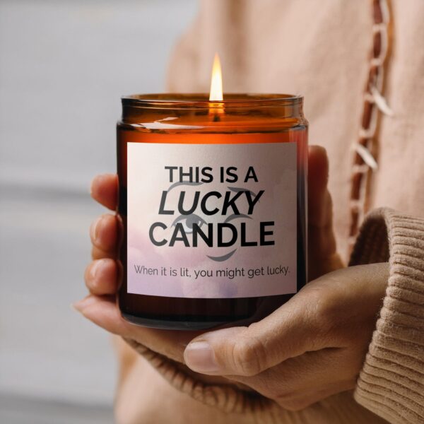 Lucky Candle Enhances Ambiance, Amber Jar Scented Candles, 2 Sizes - Image 6