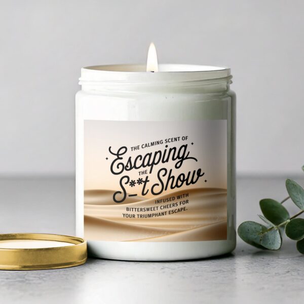 Calming Scent Scented Candle, Escape the Stress, Bittersweet Cheer Aromatherapy, Relaxation Candle, Stress Relief Candle - Image 2
