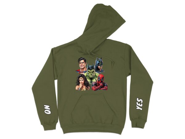 Comic Book Heroes Communication Hoodie, Emotional Support, Autism Aware - Image 10