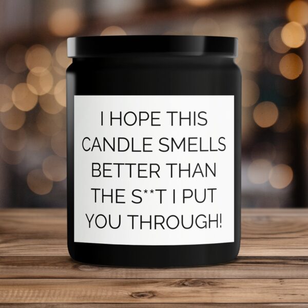 Funny Scented Candle, Hope This Candle Smells Better Than The Shit I Put You Through, Humorous Candle Gift - Image 4