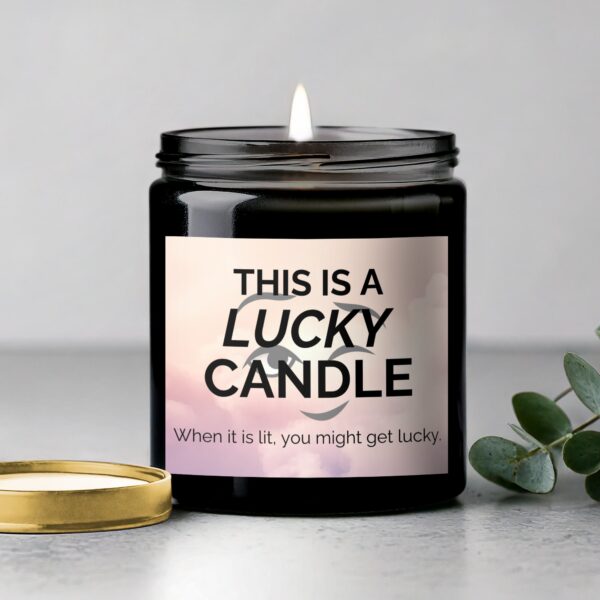Lucky Scented Candle, Romantic Gift Candle, Suggestive Message Candle, Unique Gift for Partners - Image 5