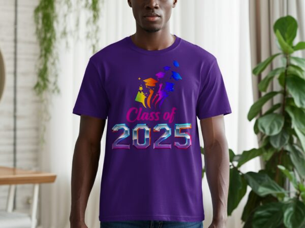 Class Of 2025 Graduation Caps Celebration Event T-Shirts - Image 10
