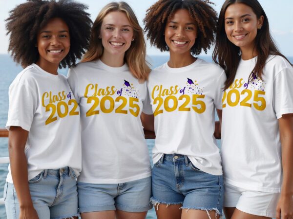 Class Of 2025 Graduation Celebration Design T-Shirts - Image 6