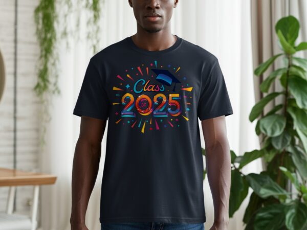 Class of 2025 Graduation Cap Celebration Design T-Shirts - Image 9