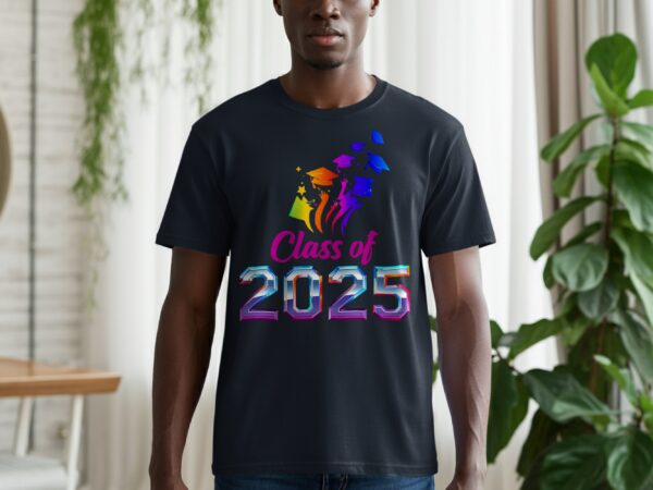 Class Of 2025 Graduation Caps Celebration Event T-Shirts - Image 9