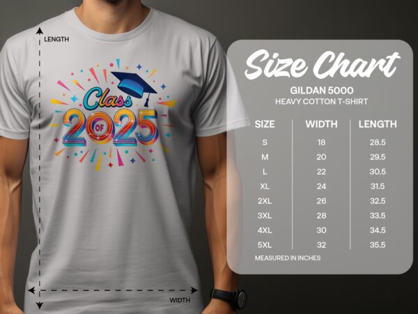 Class of 2025 Graduation Cap Celebration Design T-Shirts - Image 2