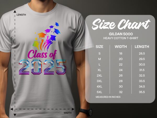 Class Of 2025 Graduation Caps Celebration Event T-Shirts - Image 2