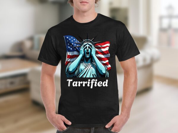 Tarrified Liberty Graphic Statement Novelty Design T-Shirts