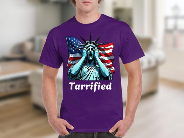 Tarrified Liberty Graphic Statement Novelty Design T-Shirts