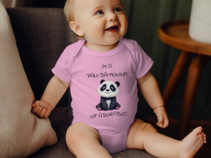 I'm a Pan-da-monium, Adorable Baby Bodysuits, Panda Bear, Animal Lover Bodysuits, Baby Clothes - Image 9
