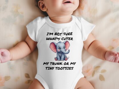 Cute Elephant Bodysuits, Funny Infant Bodysuits, Adorable Animal Baby Bodysuits, Unique Baby Clothes - Image 11