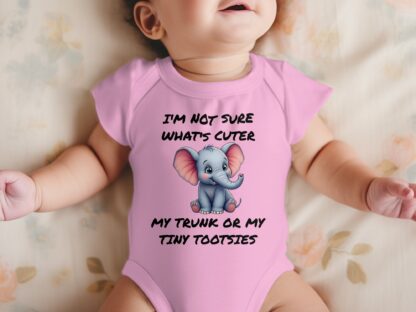 Cute Elephant Bodysuits, Funny Infant Bodysuits, Adorable Animal Baby Bodysuits, Unique Baby Clothes - Image 12