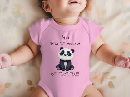 I'm a Pan-da-monium, Adorable Baby Bodysuits, Panda Bear, Animal Lover Bodysuits, Baby Clothes - Image 11