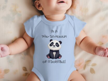 I'm a Pan-da-monium, Adorable Baby Bodysuits, Panda Bear, Animal Lover Bodysuits, Baby Clothes - Image 12
