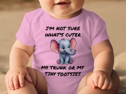 Cute Elephant Bodysuits, Funny Infant Bodysuits, Adorable Animal Baby Bodysuits, Unique Baby Clothes - Image 14