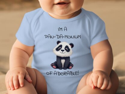 I'm a Pan-da-monium, Adorable Baby Bodysuits, Panda Bear, Animal Lover Bodysuits, Baby Clothes - Image 13