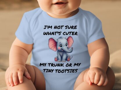 Cute Elephant Bodysuits, Funny Infant Bodysuits, Adorable Animal Baby Bodysuits, Unique Baby Clothes - Image 15