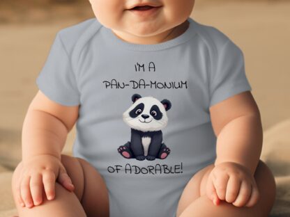 I'm a Pan-da-monium, Adorable Baby Bodysuits, Panda Bear, Animal Lover Bodysuits, Baby Clothes - Image 14