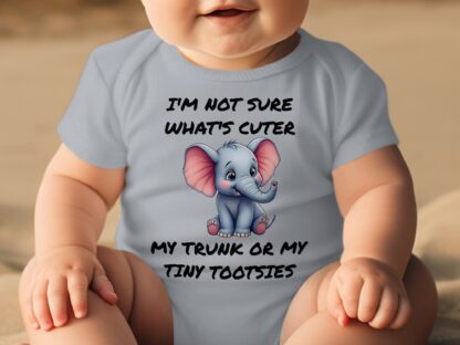 Cute Elephant Bodysuits, Funny Infant Bodysuits, Adorable Animal Baby Bodysuits, Unique Baby Clothes - Image 16