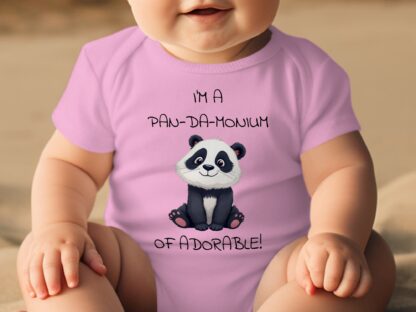 I'm a Pan-da-monium, Adorable Baby Bodysuits, Panda Bear, Animal Lover Bodysuits, Baby Clothes - Image 15