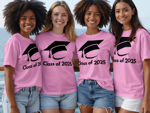 Class of 2025 Graduation Cap Design Celebration T-Shirts