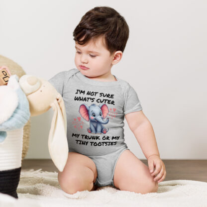 Cute Elephant Bodysuits, Funny Infant Bodysuits, Adorable Animal Baby Bodysuits, Unique Baby Clothes
