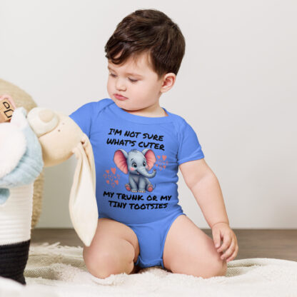 Cute Elephant Bodysuits, Funny Infant Bodysuits, Adorable Animal Baby Bodysuits, Unique Baby Clothes - Image 3