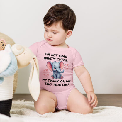 Cute Elephant Bodysuits, Funny Infant Bodysuits, Adorable Animal Baby Bodysuits, Unique Baby Clothes - Image 4