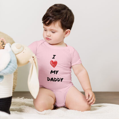 I Heart My Daddy Graphic Print Bodysuits - Image 5