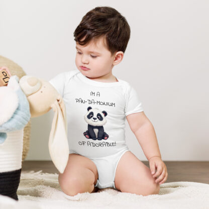 I'm a Pan-da-monium, Adorable Baby Bodysuits, Panda Bear, Animal Lover Bodysuits, Baby Clothes - Image 6